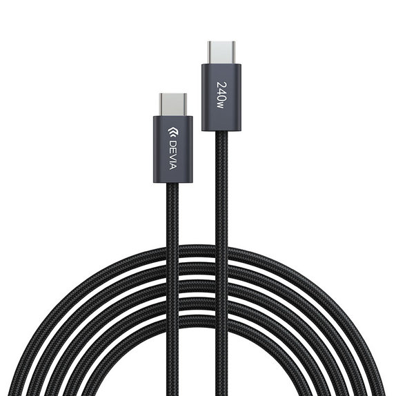 USB-C / USB-C kábel Extreme Speed, PD 240W, 2m, fekete, Devia