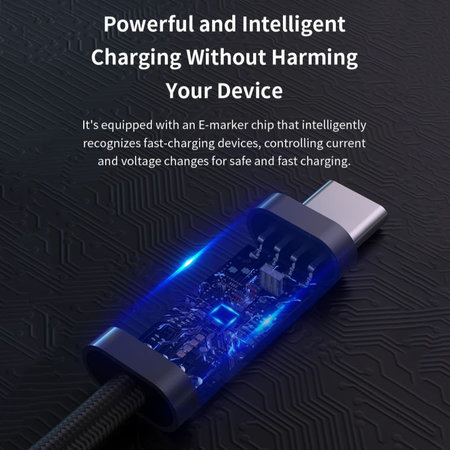 USB-C / USB-C kábel Extreme Speed, PD 240W, 2m, fekete, Devia