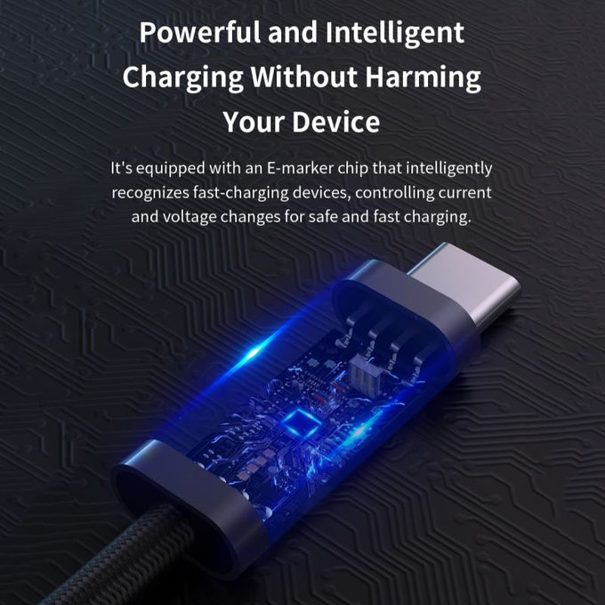 USB-C / USB-C kábel Extreme Speed, PD 240W, 2m, fekete, Devia