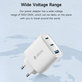 Extreme Speed töltőadapter, 2x USB-C + USB-A, PD 65W, fehér, Devia