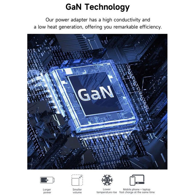 Extreme Speed töltőadapter, 2x USB-C + USB-A, PD 65W, fehér, Devia