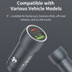 Extreme Speed autós töltő USB-C + USB-A, PD 30W, QC 3.0 18W, szürke, Devia