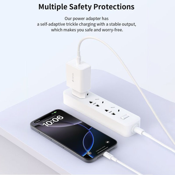 Rocket USB-C töltőadapter, PD 45W, fehér, Devia