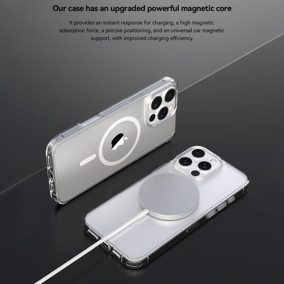 MagSafe Clear tok iPhone 16 Pro, átlátszó, Devia