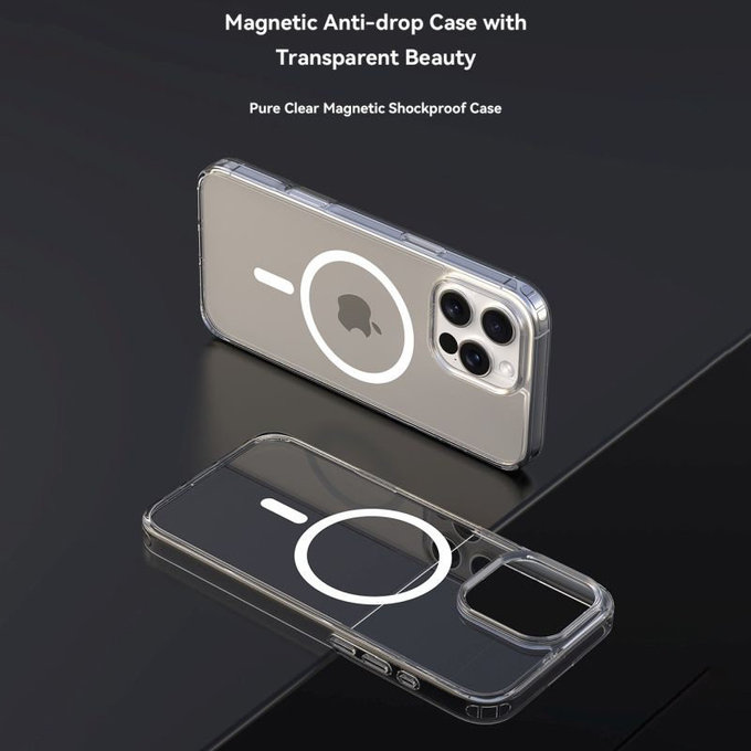 MagSafe Clear tok iPhone 16 Plus, átlátszó, Devia