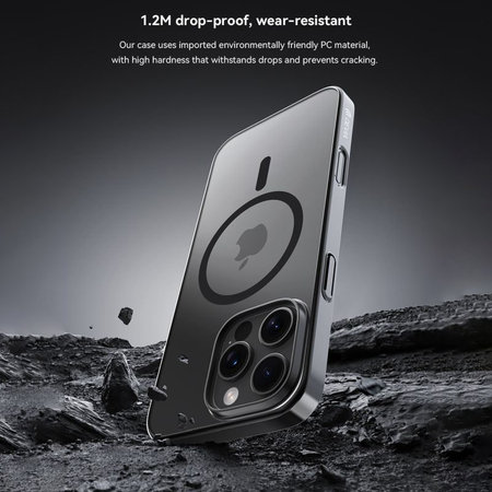 MagSafe Glimmer tok iPhone 16 Plus, fekete, Devia