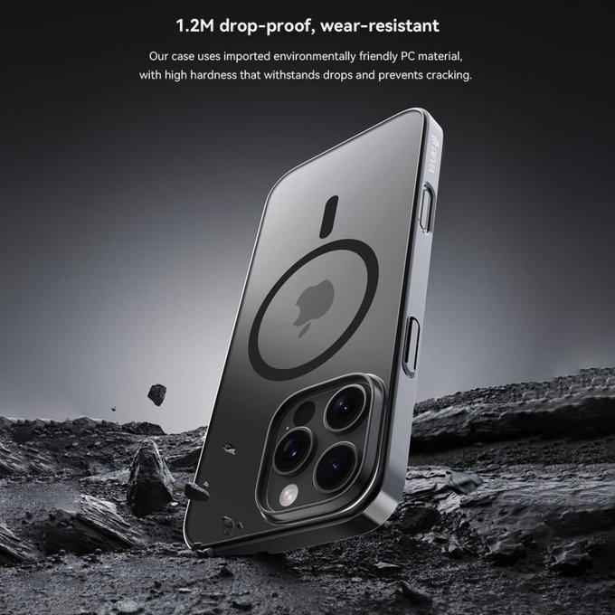 MagSafe Glimmer tok iPhone 16 Pro Max, fekete, Devia