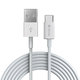 USB / USB-C kábel Smart, 2.1A, 1m, fehér, Devia