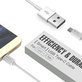 USB / USB-C kábel Smart, 2.1A, 1m, fehér, Devia