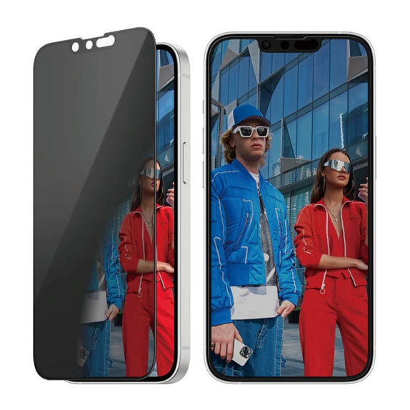 Edzett üveg UWF Privacy iPhone 17e/16e/14/13/13 Pro készülékhez, Fekete, PanzerGlass