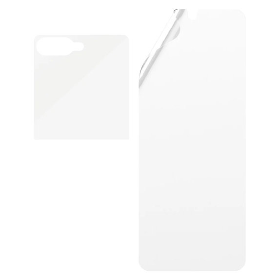 Védőfólia UWF és edzett üveg Samsung Galaxy Z Flip7 készülékhez, Átlátszó, PanzerGlass