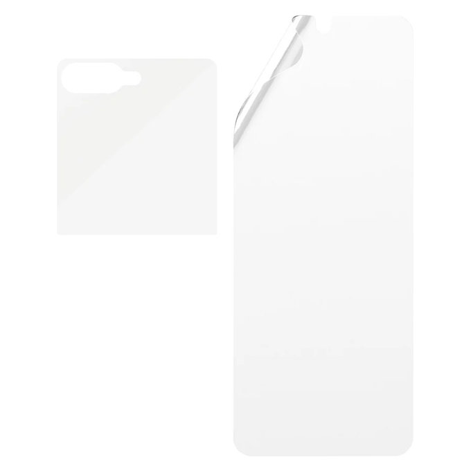 Védőfólia UWF és edzett üveg Samsung Galaxy Z Flip7 készülékhez, Átlátszó, PanzerGlass