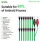 Android szerviz tápkábel, 16-az-1-ben, 2UUL PW04