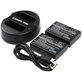 2 db Akkumulátor töltővelNikon Coolpix P7000, P7700, D3100, D3200, D5100, 1030mAh, Li-Ion, 7.4V, EN-EL14, HQ