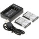 2 db Akkumulátor töltővelSony Cyber-shot DSC-RX100, Cyber-shot DSC-WX300B, 1150mAh, Li-Ion, 7.4V, NP-BX1, HQ