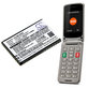 Akkumulátor Saiet Lumina, Ready, Single, Brondi Amico Favoloso, Gigaset GI390, 590, 800mAh, Li-Ion, 3.7V, V30145-K1310-X470, HQ