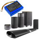 Akkumulátor Philips Fidelio B5/12, Fidelio HTL9100, Fidelio HTL9300, 2500mAh, Li-Pol, 7.4V, 104050-2S, HQ