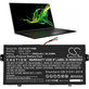 Akkumulátor Acer SF713-51, 2600mAh, Li-Pol, 15.4V, SQU-1605, HQ