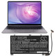 Akkumulátor Huawei MateBook 13, 13 i7, 3600mAh, Li-Pol, 11.4V, HB4593J6ECW, HQ