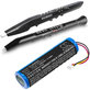 Akkumulátor Akai 5000 Solo, Ewi 5000, 3400mAh, Li-Ion, 3.7V, 1ABTUR18650ZY01, HQ