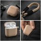 Szilikon tok, AirPods 1 és 2, Sand Beige