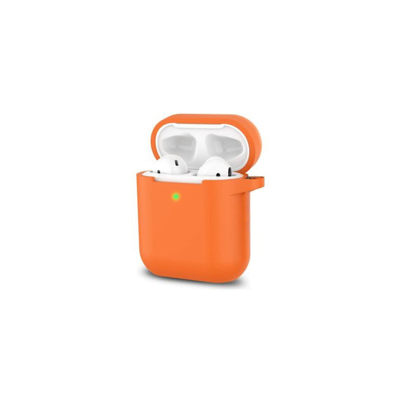 Szilikon tok, AirPods 1 és 2, narancssárga