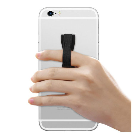 Rugalmas telefontartó, fekete