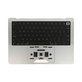 Felső billentyűzetkeret MacBook Pro 14", A2442 (2021), A2779 (2023), US billentyűzettel és akkumulátorral, Silver, 661-32211, Genuine Apple