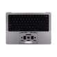 Felső billentyűzetkeret MacBook Pro 14", A2918 (2023), US billentyűzettel és akkumulátorral, Space Black, 661-37958, Genuine Apple