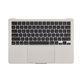 Felső billentyűzetkeret MacBook Air 13", A3113 (2024), US billentyűzettel és akkumulátorral, Starlight, 661-40229, Genuine Apple
