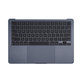 Felső billentyűzetkeret MacBook Air 13", A3113 (2024), US billentyűzettel és akkumulátorral, Midnight, 661-40230, Genuine Apple
