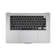 Felső billentyűzetkeret MacBook Air 15", A3114 (2024), US billentyűzettel és akkumulátorral, Space Gray, 661-40266, Genuine Apple