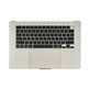 Felső billentyűzetkeret MacBook Air 15", A3114 (2024), US billentyűzettel és akkumulátorral, Starlight, 661-40268, Genuine Apple