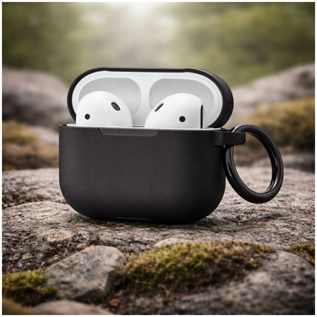 Szilikon tok, AirPods 3, fekete