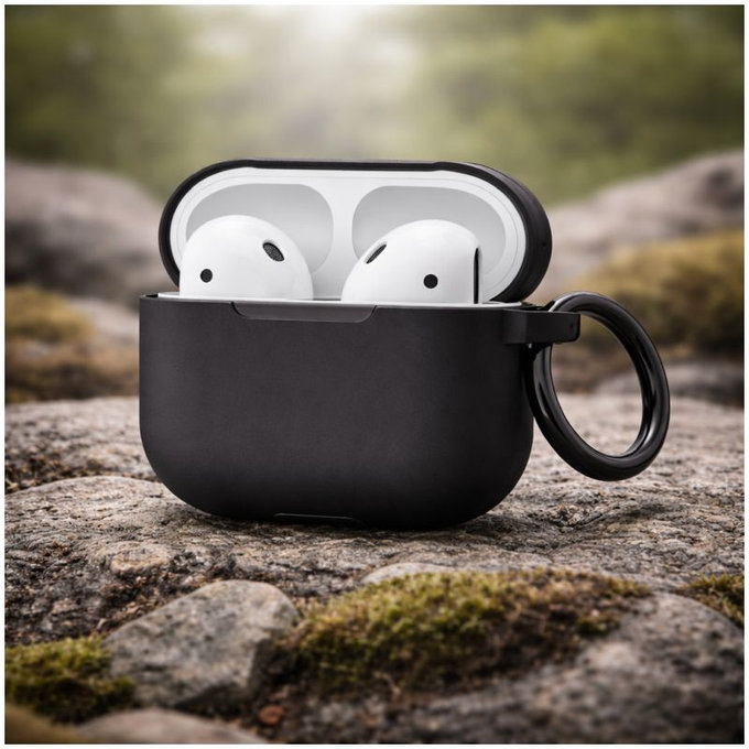 Szilikon tok, AirPods 3, fekete
