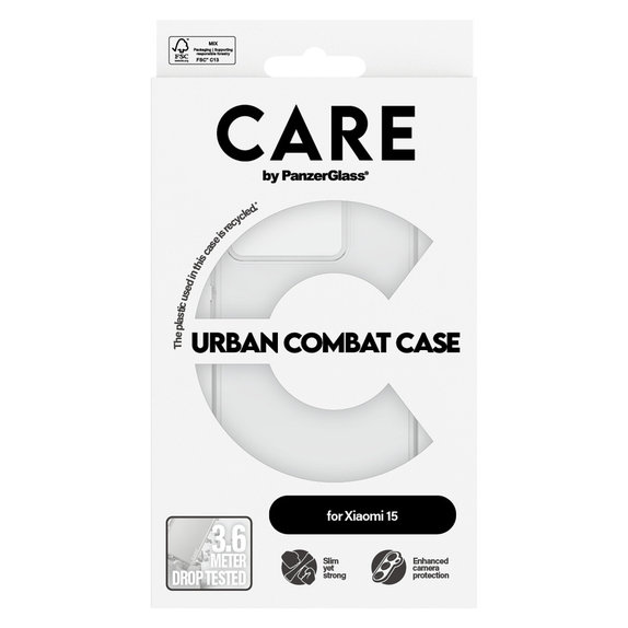 Tok Urban Combat Xiaomi 15 készülékhez, Átlátszó, PanzerGlass