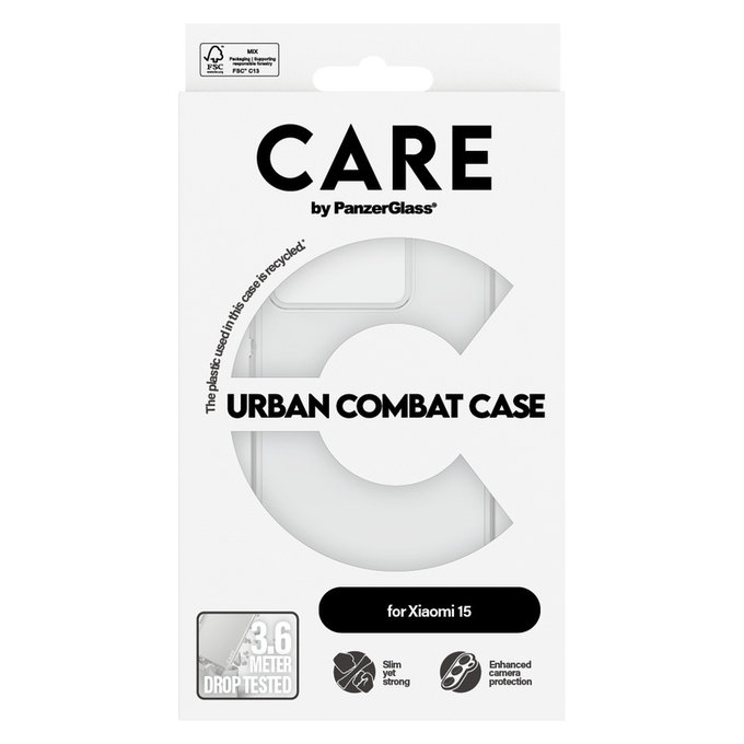 Tok Urban Combat Xiaomi 15 készülékhez, Átlátszó, PanzerGlass
