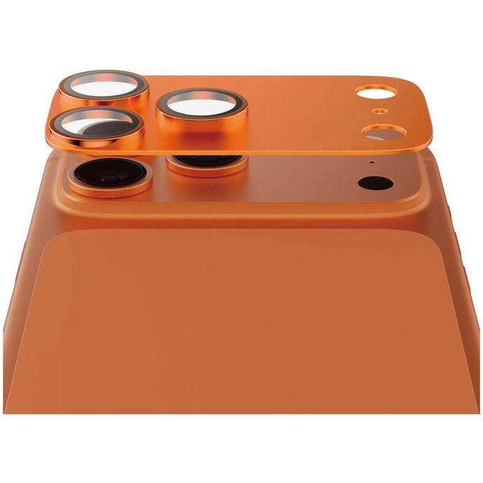 Objektívlencse védő Fender iPhone 17 Pro, Narancssárga, PanzerGlass
