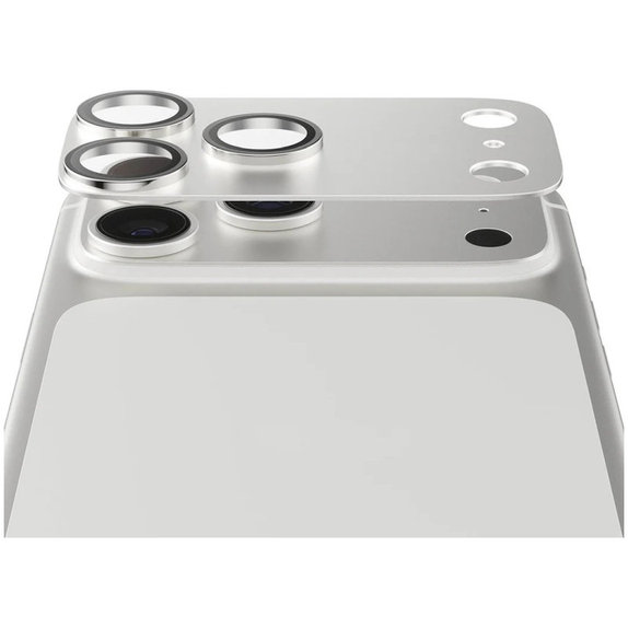 Objektívlencse védő Fender iPhone 17 Pro, Ezüst, PanzerGlass