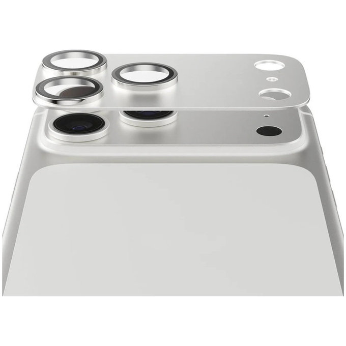 Objektívlencse védő Fender iPhone 17 Pro, Ezüst, PanzerGlass