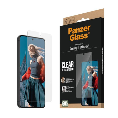 PanzerGlass - UWF edzett üveg applikátorral Samsung Galaxy S26, átlátszó