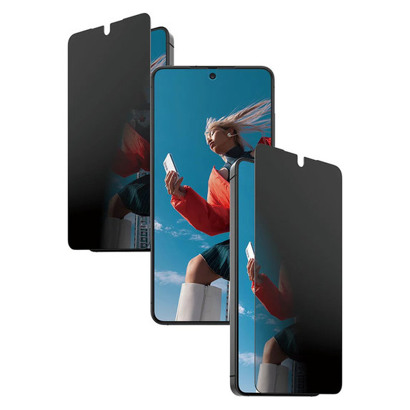 Edzett üveg UWF 2-Way Privacy FASTFIT In-A-Box rendszerrel Samsung Galaxy S26 készülékhez, Átlátszó, PanzerGlass
