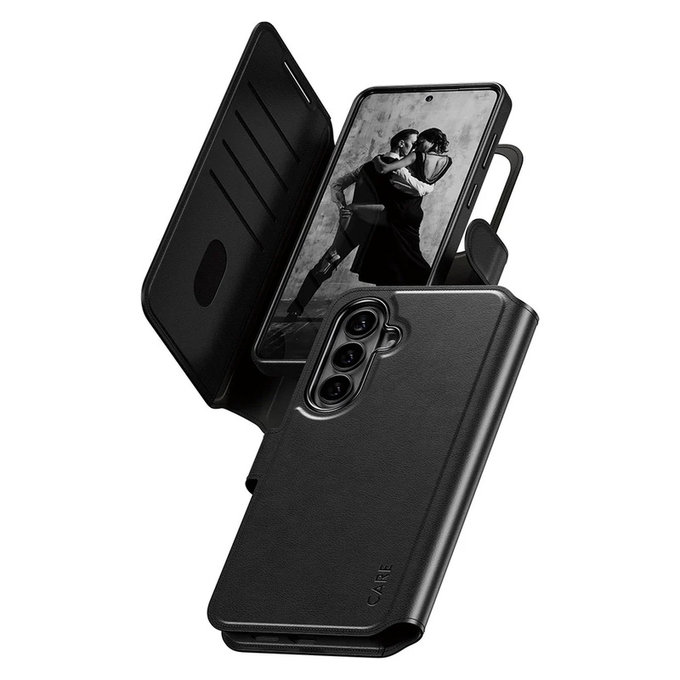 Tok Tango Wallet Two-In-One QI-val Samsung Galaxy S26+ készülékhez, Fekete, PanzerGlass