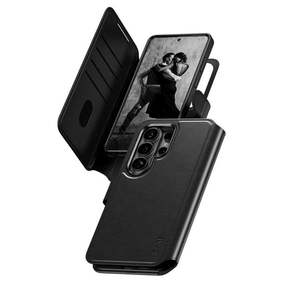 Tok Wallet Tango Two-In-One QI-vel - Samsung S26 Ultra, fekete, CARE