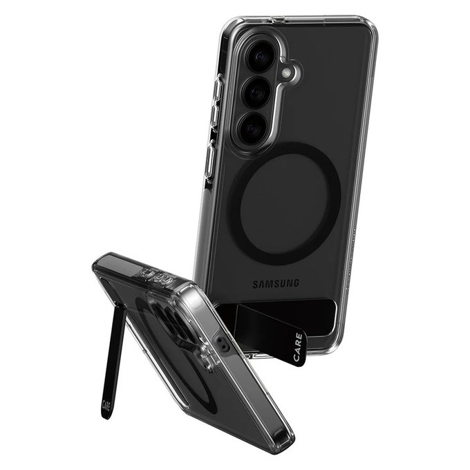 Tok Kickstand fekete QI-val Samsung Galaxy S26 készülékhez, Átlátszó, PanzerGlass