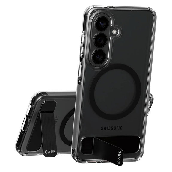 Tok Kickstand fekete QI-val Samsung Galaxy S26 készülékhez, Átlátszó, PanzerGlass