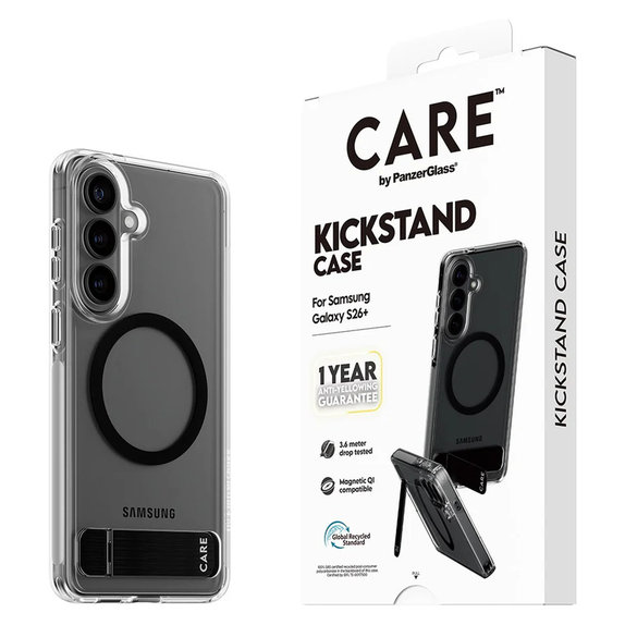 Tok Kickstand fekete QI-val Samsung Galaxy S26+ készülékhez, Fekete, PanzerGlass