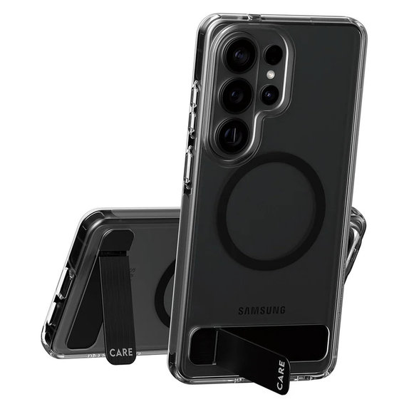 Tok Kickstand fekete QI-val Samsung Galaxy S26 Ultra készülékhez, Átlátszó, PanzerGlass