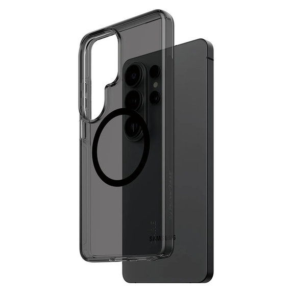 Tok Smokey fekete QI-val Samsung Galaxy S26 Ultra készülékhez, Fekete, PanzerGlass