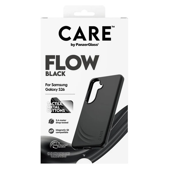 Tok FLOW QI-val Samsung Galaxy S26 készülékhez, Fekete, PanzerGlass